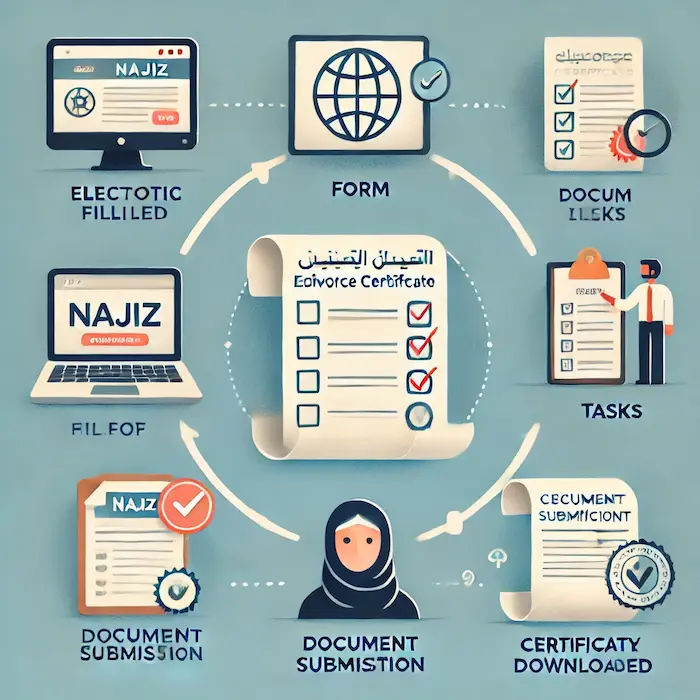 استخراج صك طلاق إلكتروني بـ 6 خطوات من بوابة ناجز
