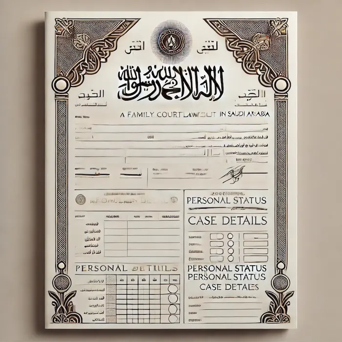 نموذج وصيغة لائحة دعوى أحوال شخصية بالسعودية