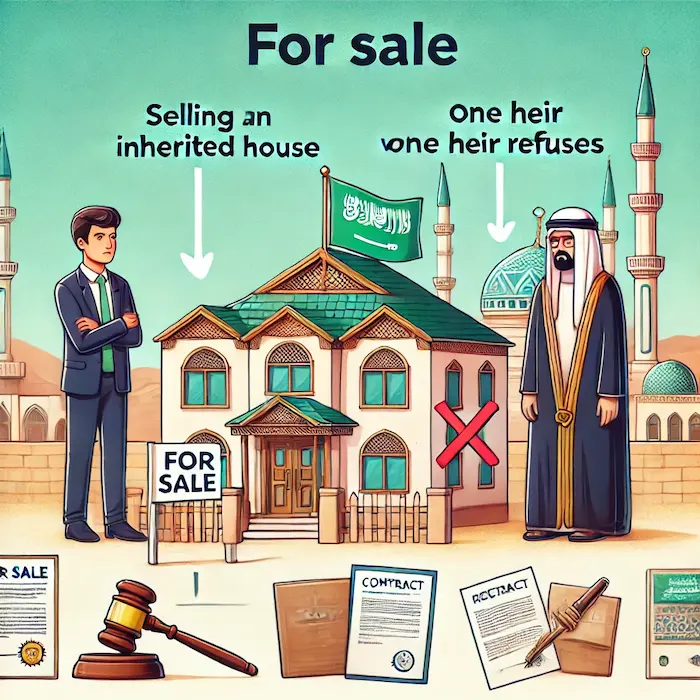 حكم بيع منزل الورثة مع رفض وريث في السعودية ؟ - محامي ورث 