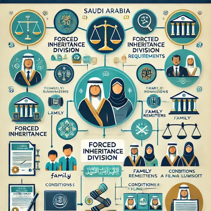 طريقة تقسيم التركة بالإجبار وشروط الدعوى بالتفصيل في السعودية