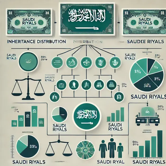 طريقة تقسيم المواريث بالريال بالسعودية - محامي ورث